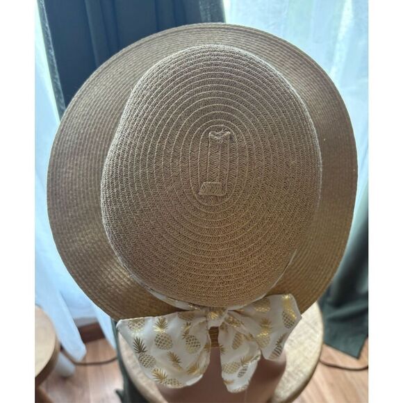 Kentucky Derby Straw Sun Bonnet/Hat - Picture 3 of 7